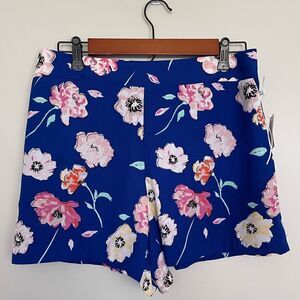 KAARI BLUE High Waist Floral Print Shorts Size Medium